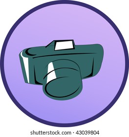 Illustration of a sign of camera in a circle	