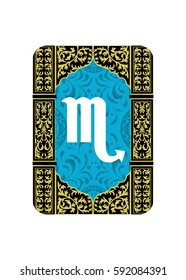 the illustration of a sign dedicated to the zodiac.