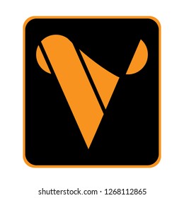 illustration sign design symbol vector letter logo v
