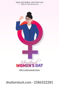 Illustration of the Sign and Symbol for Women's Empowerment and Equality in celebration of International Women's Day.