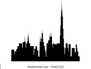 illustration silhouette city