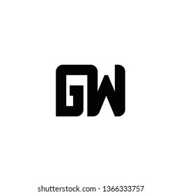 Illustration Silhouette Gw Logo Stock Vector (Royalty Free) 1366333757 ...