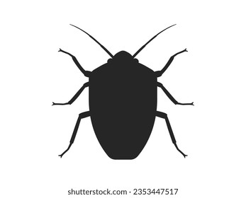 Illustration of the silhouette of the insect cannabun.