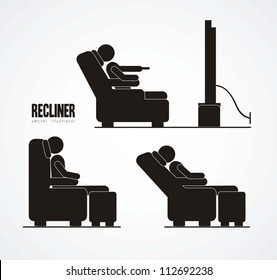 Illustration of silhouettes of humans in everyday activities, vector illustration