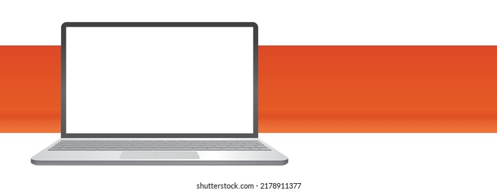 Laptop-Bildschirm-Vorlage, Smartphone-Modell einzeln auf weißem Hintergrund für ui ux app und Website-Präsentation. Vektorgrafik