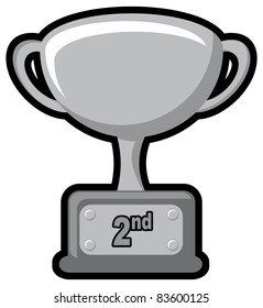 Illustration of silver trophy