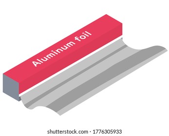 Illustration of a simple aluminum foil