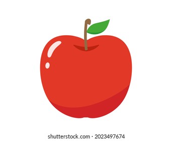 Es ist eine Illustration eines einfachen Apfels.