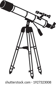 Illustration of a simple astronomical telescope