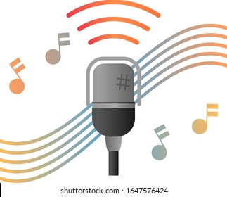 Illustration of simple audio microphone