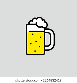 Illustration of simple beer mug