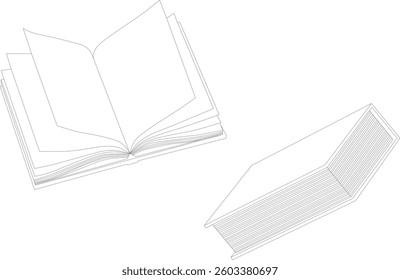Illustration of a simple book