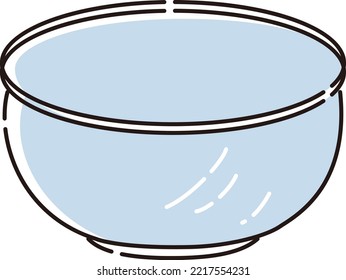 Illustration einer einfachen Schüssel