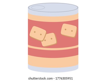 Illustration of a simple canned bread