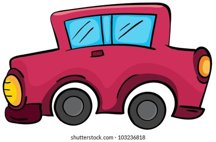 Ilustración de un auto simple