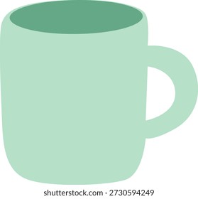 Ilustração da ilustração simples da caneca de cerâmica