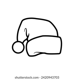 The Illustration of Simple Christmas Hat