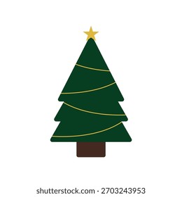 ilustração de árvore de natal simples
