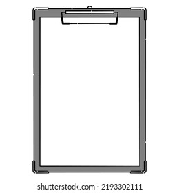 Ilustración de un marco simple del portapapeles con un espacio en blanco