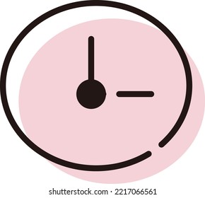 Illustration of a simple clock