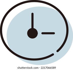 Illustration of a simple clock
