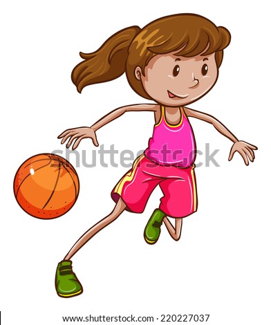 Similar – Image, Stock Photo Young female basketball player in an urban court