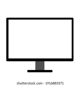 Illustration of a simple computer monitor.