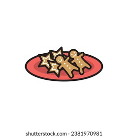 Illustration of Simple Cookies Icon