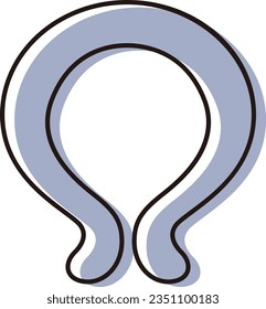 Ilustración de un simple anillo de cuello fresco