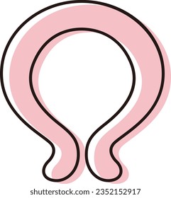 Illustration of a simple cool neck ring