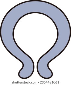Ilustración de un simple anillo de cuello fresco