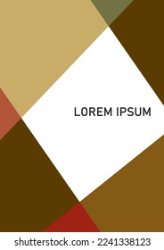 The illustration of simple cover design