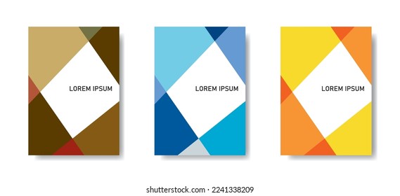 The illustration of simple cover design