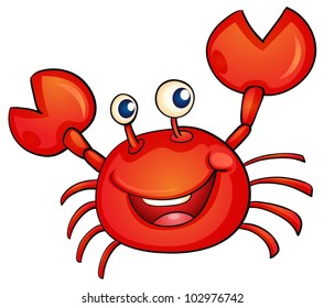 illustration of a simple crab