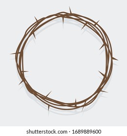 An illustration of a simple crown of thorns