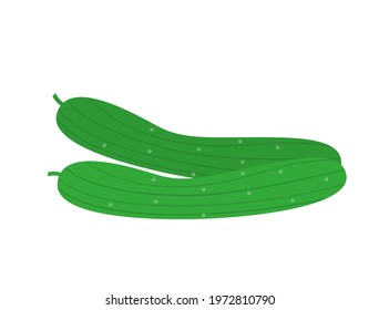 It is an illustration of a simple cucumber.