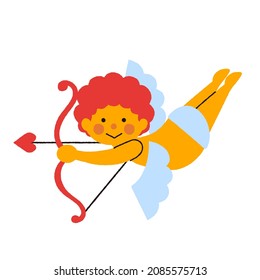 It is an illustration of a simple and cute  Cupid.Easy-to-use vector material.