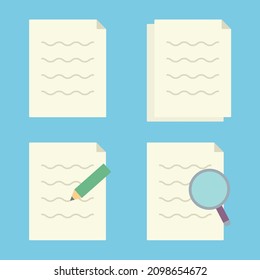 Illustration Of A Simple And Cute Document