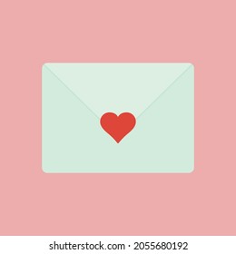Illustration Of A Simple And Cute Love Letter