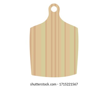 Ilustración de una tabla de corte simple hecha de madera