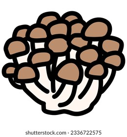 Illustration of simple deformed shimeji