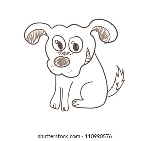 dog drawing outline simple Images, Stock Photos & Vectors | Shutterstock