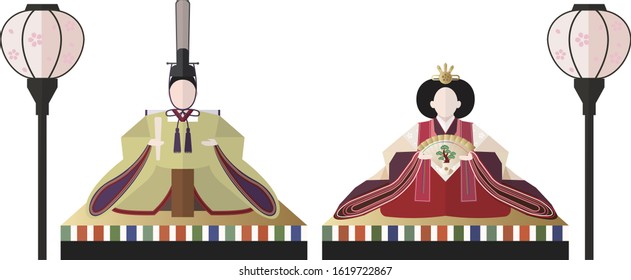 Illustration of a simple Doll's Festival