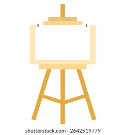 illustration of simple drawing board or canvas