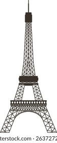 Illustration of a simple eiffel tower