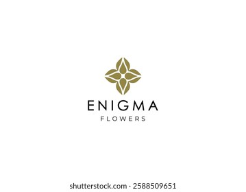 illustration Simple elegant flower logo template icon design. Luxury flower logo design vector illustration