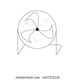 illustration of a simple fan design