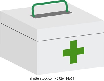 Illustration of a simple first aid kit