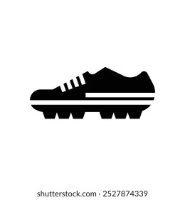 Illustration of simple flat football shoes