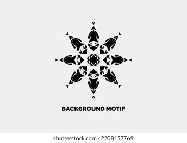 ILLUSTRATION OF SIMPLE FLOWER ART BACKGROUND PATTERN